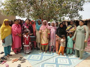 Women group with the Executive Director