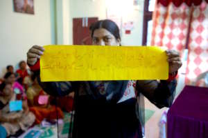 PeaceMaker Parveen shares poetry on her work.