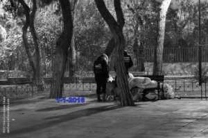 Offering psychological support to a homeless man