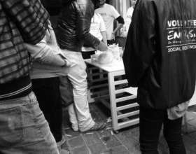 Offering basic food items, milk and juice