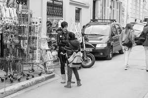 Street Worker talking to a street connected child