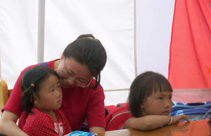 Half the Sky’s first BigTop children’s activity center (with pre