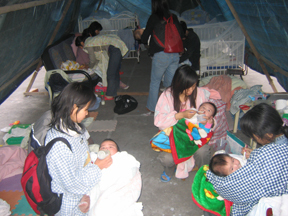 Cracked walls and a crumbling foundation forced the children