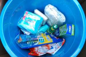 Contents of hygiene kit distributed