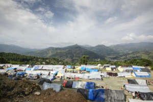 View of one of the camps where Aura Freedom works.