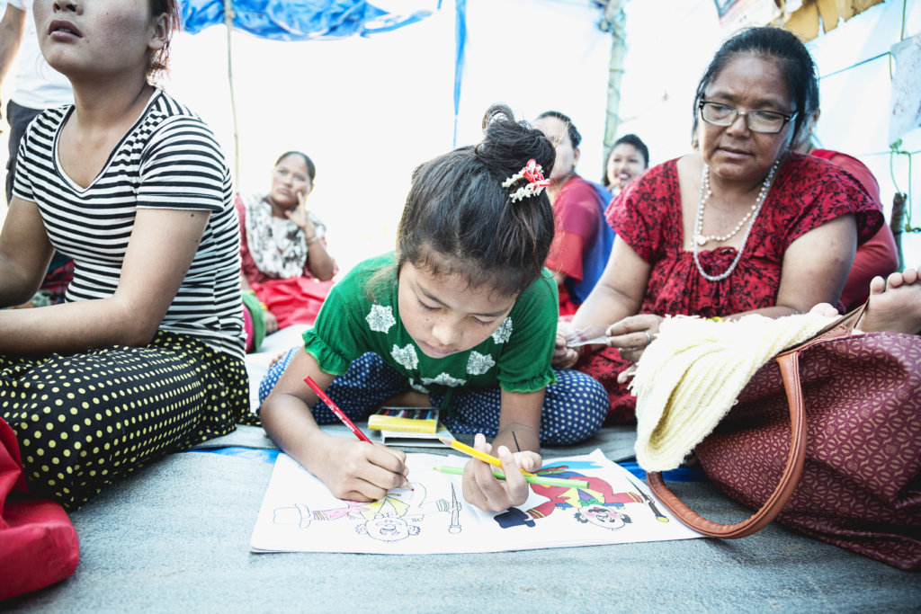 Female Friendly Spaces in Post-Quake Camps - Nepal
