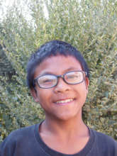 Bishal loves his new glasses!