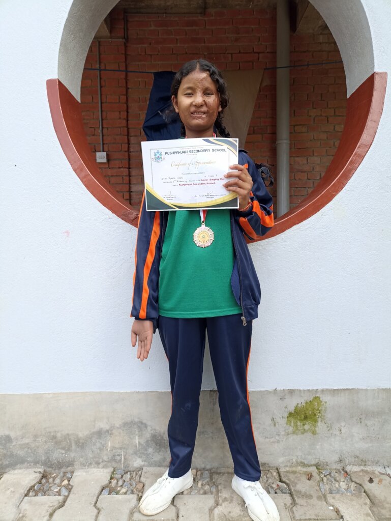 Winning 2nd Place in the Singing Star Competition