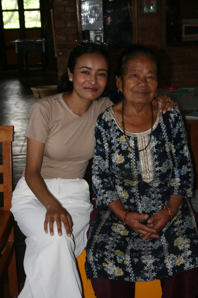 Sangita with Dhana to celebrate Dhana's retirement