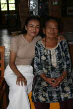 Sangita with Dhana to celebrate Dhana's retirement