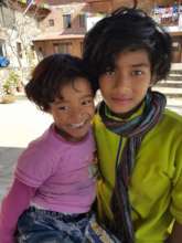 Sabitra with her big sister Bina