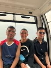 Jeevan, Akshar, and Ramit while visiting Pokhara