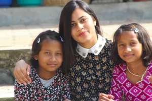 Now she's 20 years old and mentoring others.