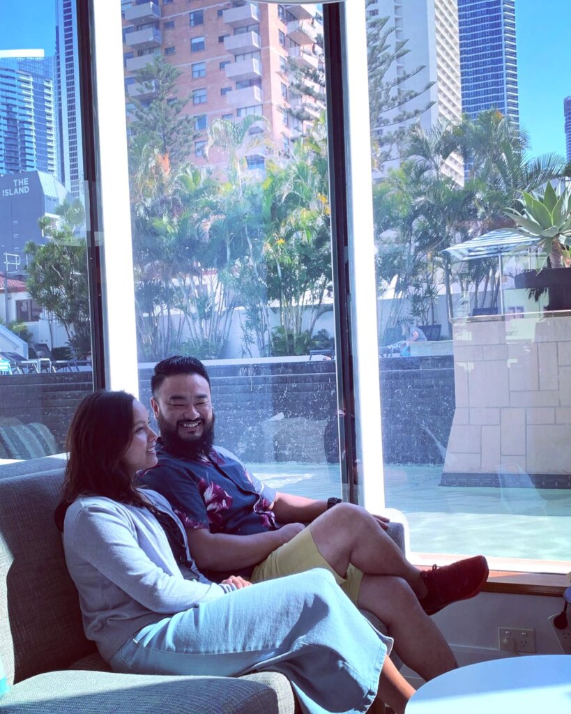 Manisha with her husband Sabin in Australia.