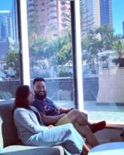 Manisha with her husband Sabin in Australia.