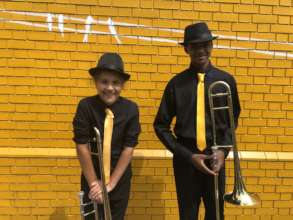 New Orleans Second Line Band Trombones