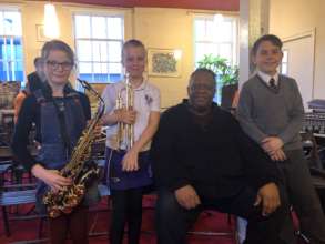 Some of our musicians with Julian Joseph