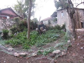Estivoir Horacius has planted beets, radishes, lettuce and more.