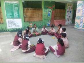 Students in a Socio-emotional learning circle