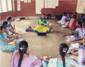 Training teachers at Cuddalore- Kannarpet, ASSEFA