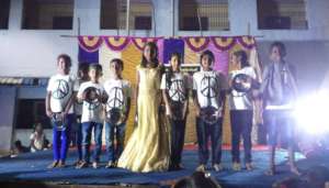 Students Performing dance at Annual Day