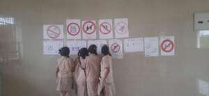 Student created posters for schoolsafety awareness