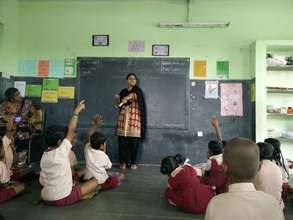 Fellow teaching her classroom