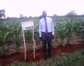Mr Marima at his plot