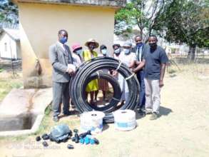 Drip irrigation equipment delivered to the school