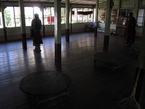 Corner where the clinic was set up