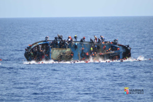 Boat capsizes in front of Patroller Bettica