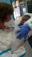 Pediatrician Maria Luisa and baby Maria Luisa