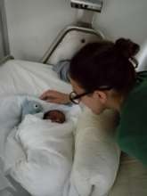 MIdwife Francesca and the newborn