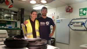 Giulia, the author of this letter, with Luca.