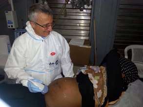 Ultrasound check on board