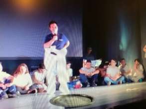 Maita with students