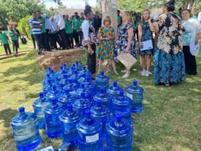 3. Canadian students and professors donating water