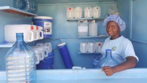 One of the ladies employed by Nanofilter: NM-AIST