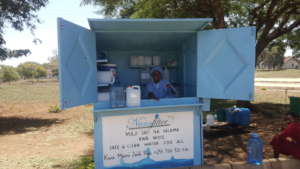 One of the 90 Nanofilter water stations
