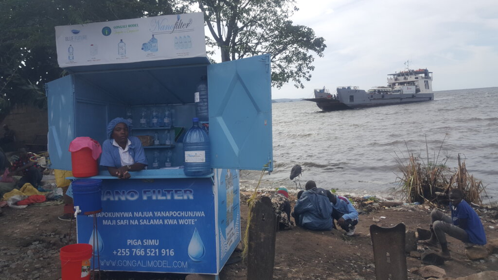 Nanofilter at Lake Victoria shore in Mwanza, TZ