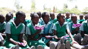 Girls in Machakos Reading Comics