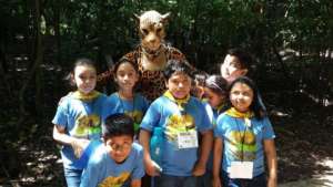 Student visitors at the ZooMAT
