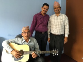 At the Koshish office Keshar sang his song again