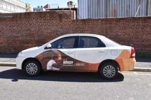 Our new branded Message car for prison travel!