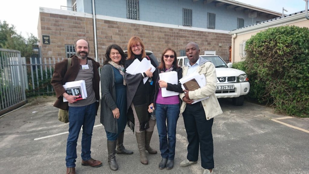 MT (far right) on a business training course.