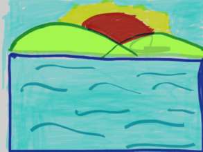 A landscape painting by Fai