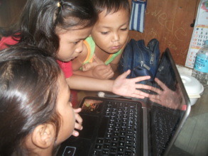 Cherrevie and siblings looking curious