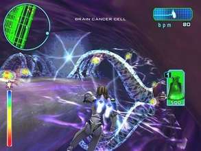 Re-Mission screenshot: Fighting brain cancer cells