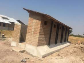 Newly completed composting latrines