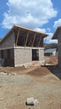 Community Library and Classrooms in construction.